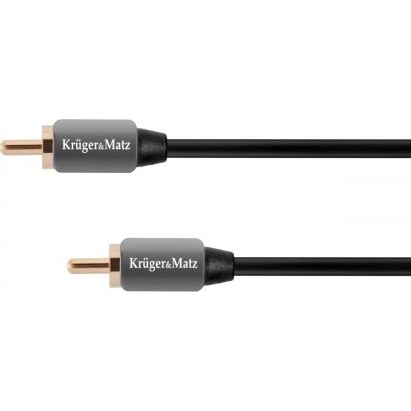 Kabel Kruger&Matz RCA (Cinch) - RCA (Cinch) 0.5m szary (KM0300)
