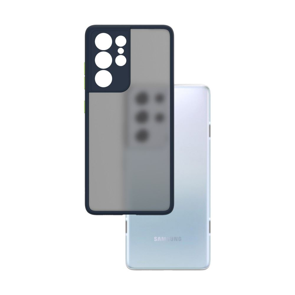 Cellect Samsung Galaxy S21 Ultra tok kék-zöld (CEL-MATT-S21U-BLG) (CEL-MATT-S21U-BLG)