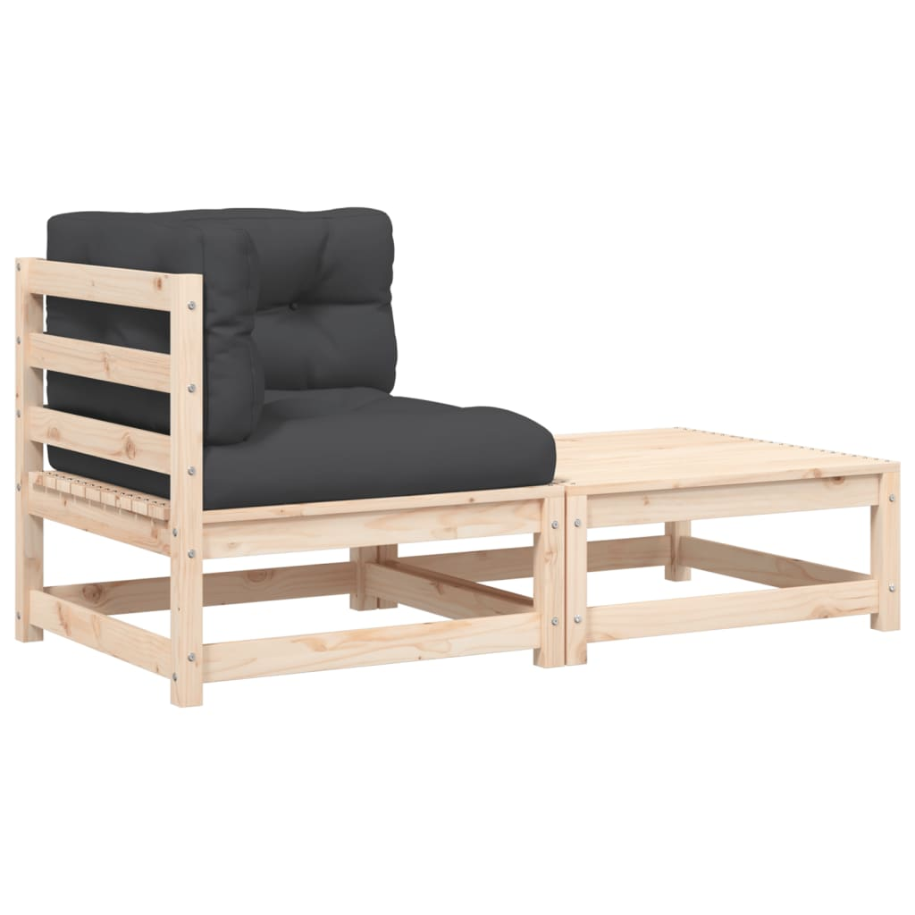 kerti sarokkanapé párnákkal és lábtartóval (838109)