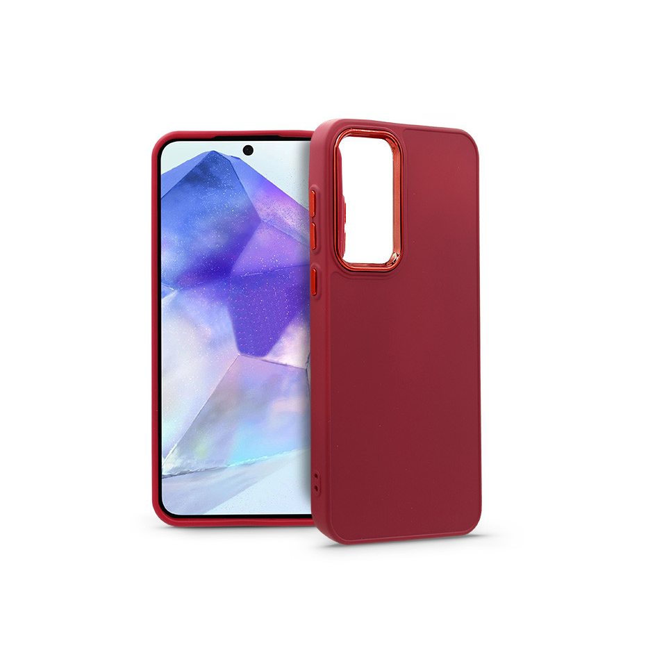 Samsung SM-A556 Galaxy A55 szilikon hátlap - Frame - magenta (HF267970)