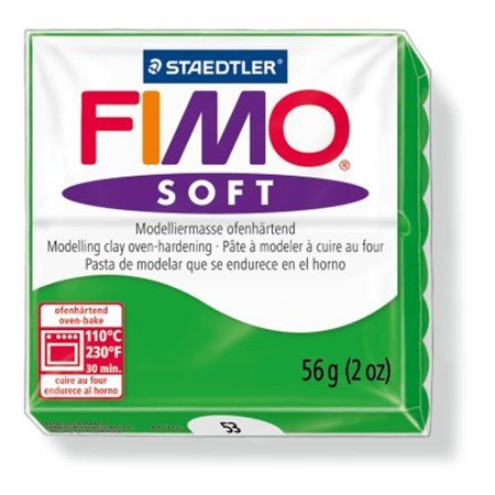 Пластилин Fimo, 57 g, горим, "Soft", тропическо зелен