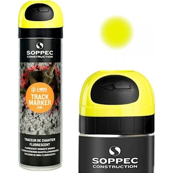 Wolker Jelölő Festék Spray 500 ml Sárga Fluoreszkáló 3M ( )
