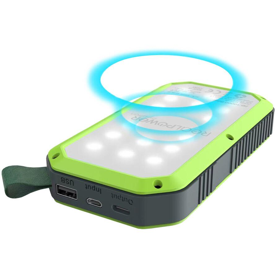 RealPower PB-10000 Solar Power Bank 10000mAh fekete (405379)