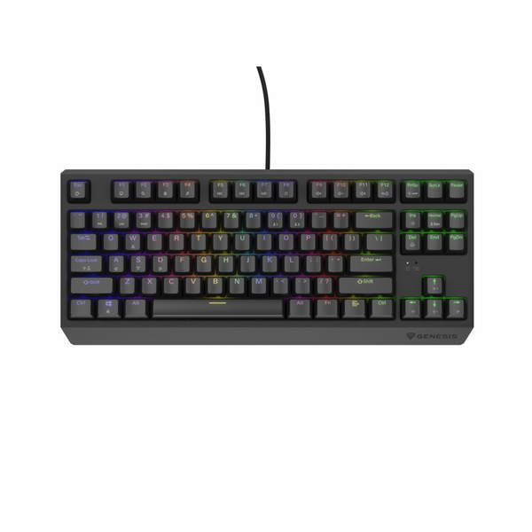 Genesis Thor 230 TKL (Outemu Brown Switch) RGB Vezetékes Gaming Mechanikus Billentyűzet (Fekete) - Angol (US)