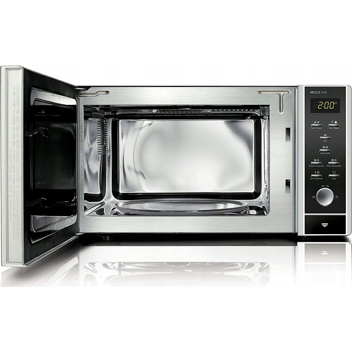 Caso MCG25 Chef Kombinált Mikrohullámú Sütő 900W 25L Ezüst (MCG25)