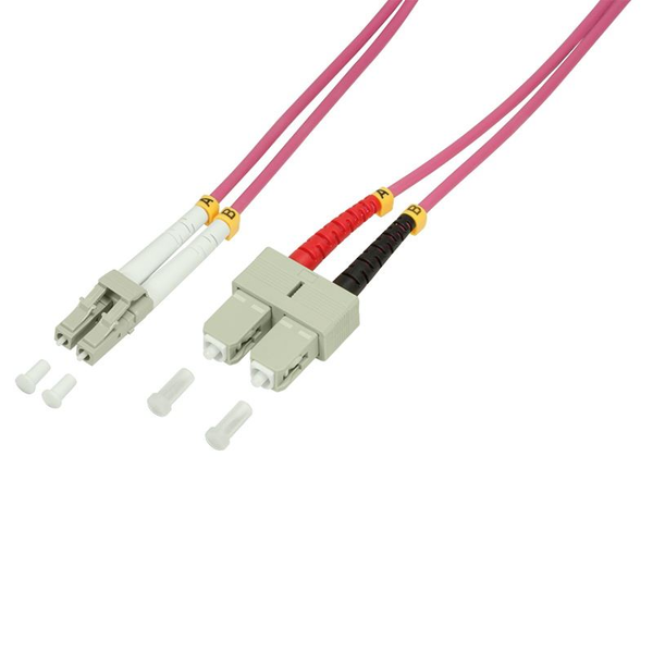 LWL Patchkabel OM4 LC / SC 3,0m Duplex LogiLink