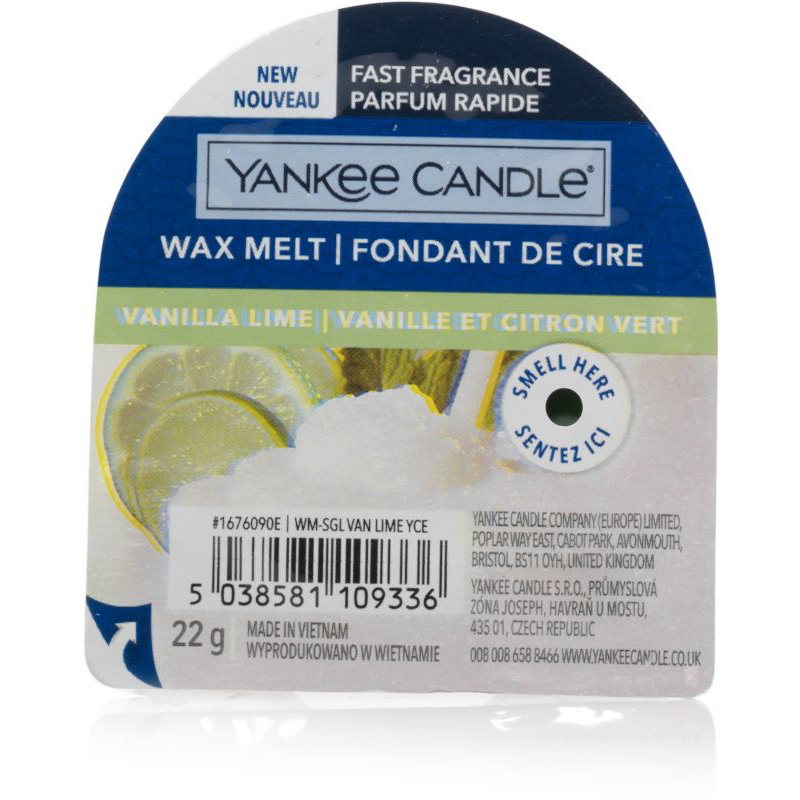 YANKEE CANDLE Vanilla Lime 22 g (5038581109336)
