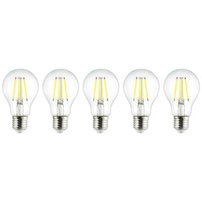 Sygonix SY-5781468 LED EEK A (A - G) E27 2.2 W = 40 W Melegfehér (Ø x Ma) 60 mm x 104 mm Szál 5 db (SY-5781468)