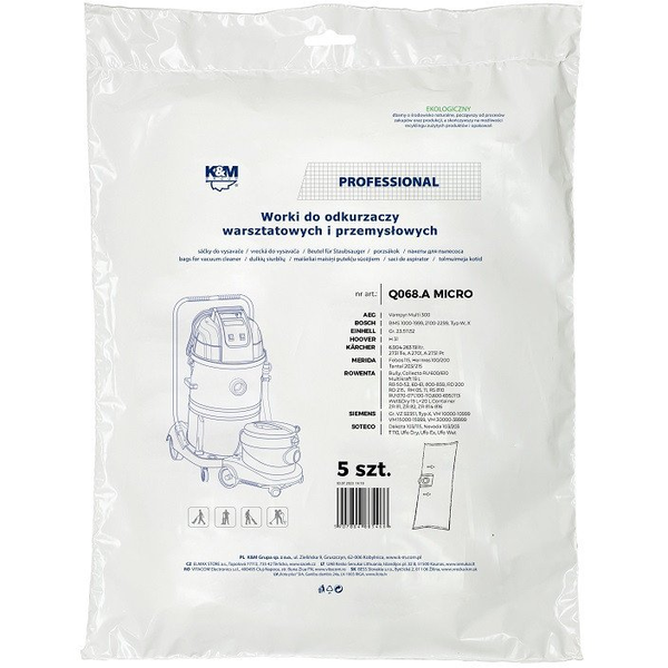 K&M KM-Q068.A ROWENTA Bags for vacuum cleaner 5 pcs.