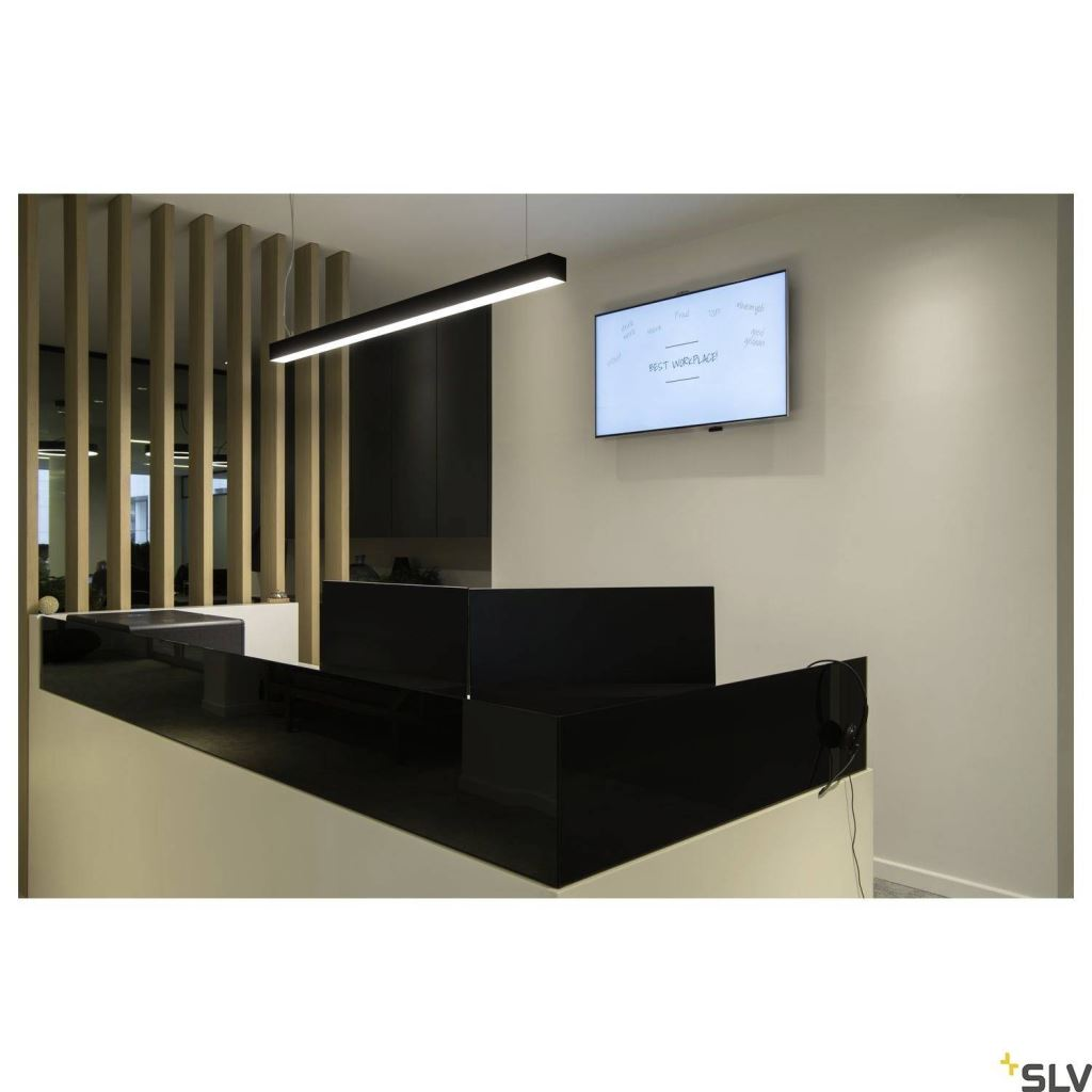 SLV GLENOS LED-es függőlámpa Fixen beépített LED-es 46W Fekete (1001400) (SLV1001400)