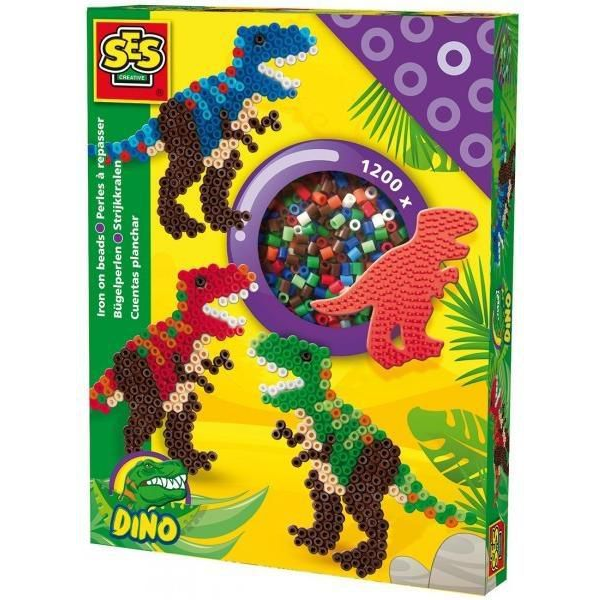 SES Creative Iron on beads T-Rex