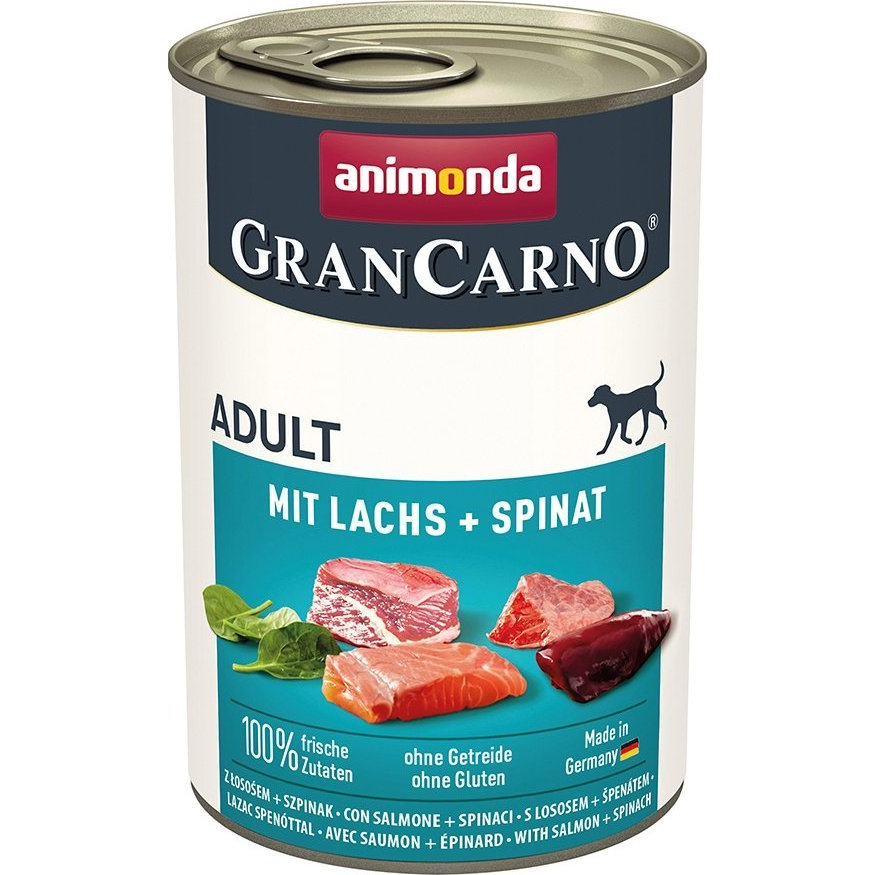 Animonda Grancarno Konzerv Lazac és Spenót - 400 gr (82476)