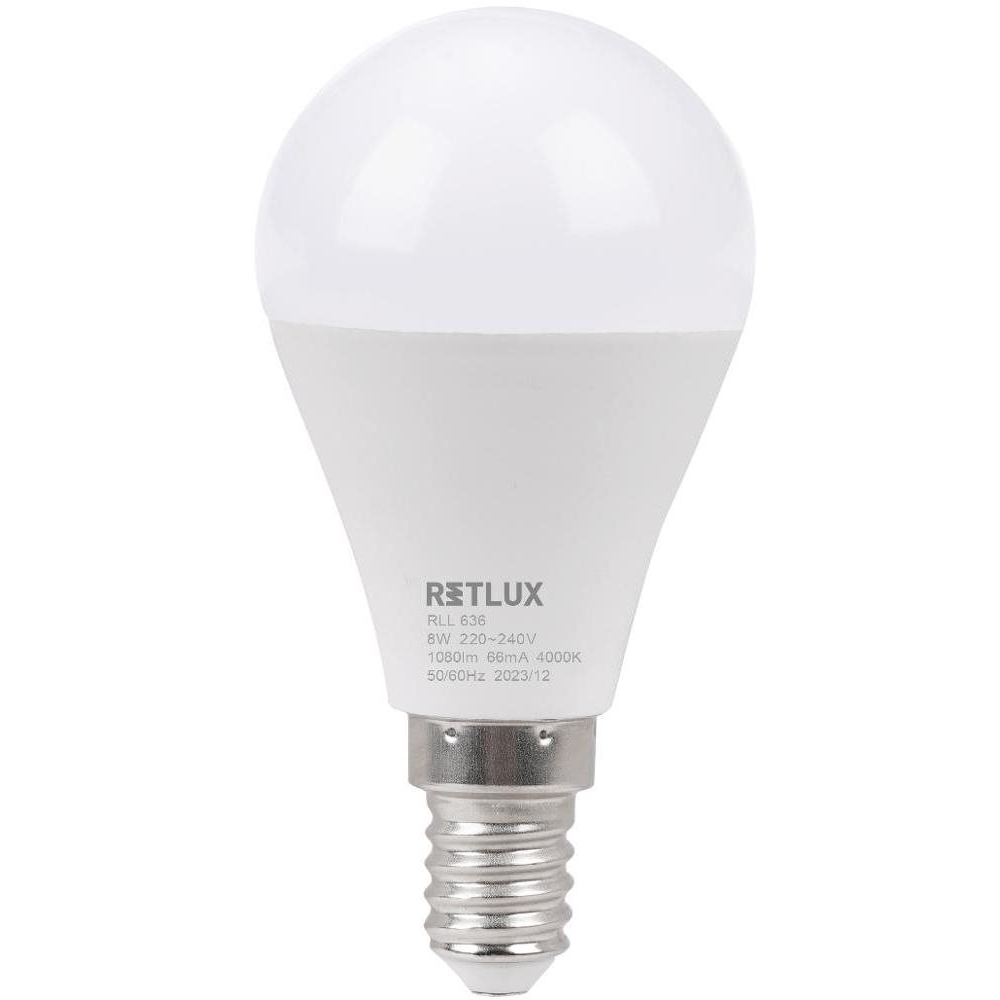 RETFLUX RLL 636 G45 E14 miniG 8W CW D (RLL 636)