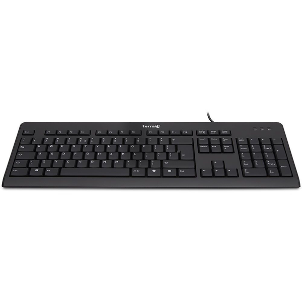 TERRA Keyboard 1500 Corded [US/EU] клавиатура Универсален USB QWERTY Американски английски език Черен