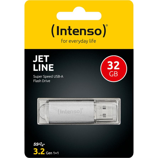 Pendrive Intenso Jet Line 32 GB USB 3.2 stříbrný