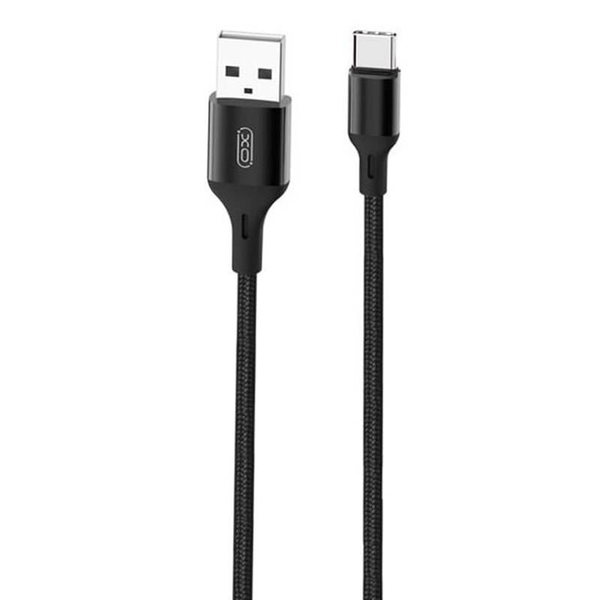 Cablu USB-C, 1,0 m, 2,4A, Negru