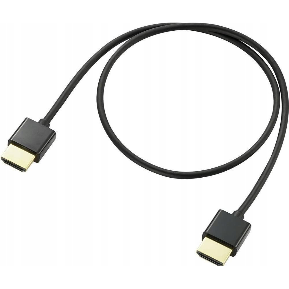 HDMI kábel Ethernettel, ARC, aranyozott, 0,5 m, fekete, HDMI dugó - dugó, SpeaKa Professional SP-9070576 (SP-9070576)