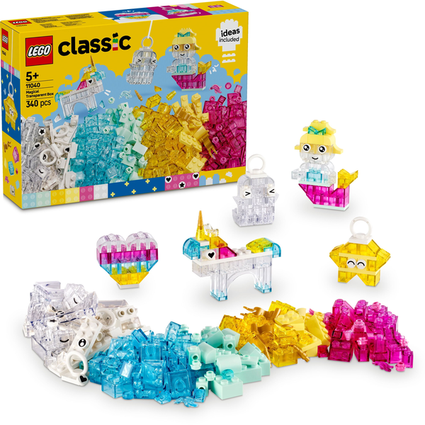 LEGO Classic Magická súprava s priehľadnými kockami 11040