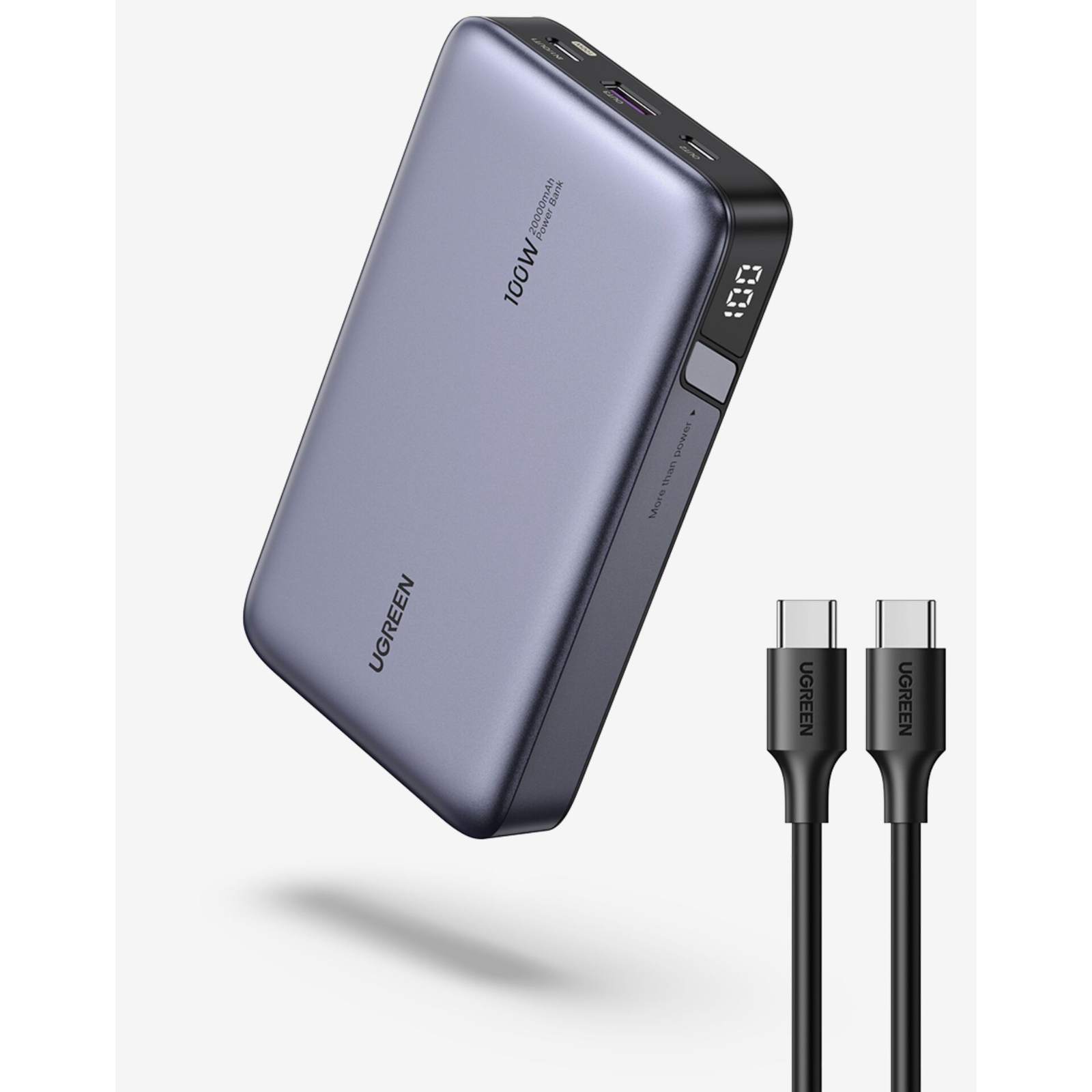 Powerbanka Ugreen 20000 mAh šedá (25188)