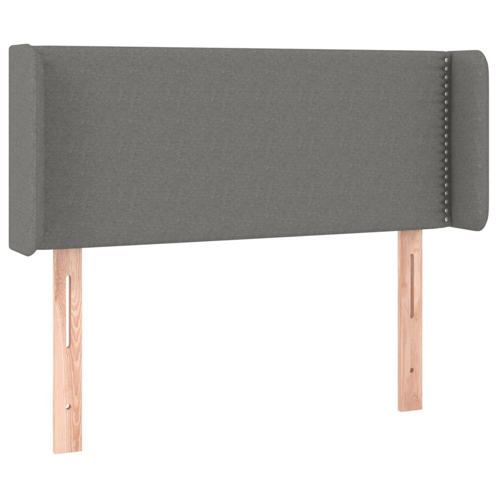 sötétszürke szövet fejtámla szárnyakkal 83x16x78/88 cm (3118603)