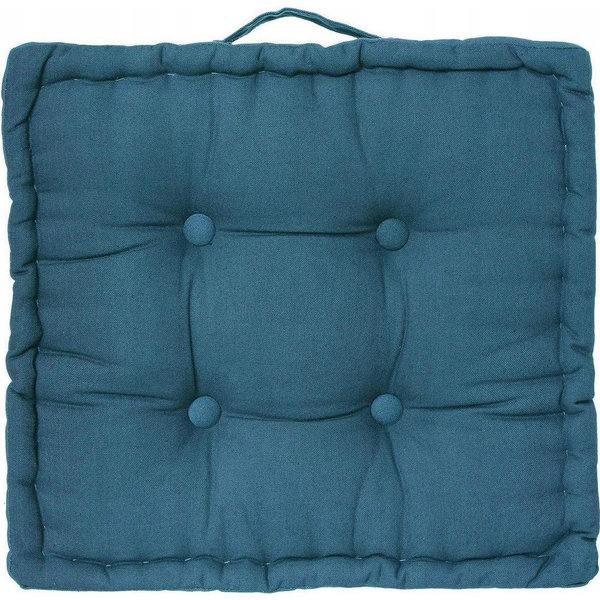 Cojín De Suelo Dorian - 40 X 40 Cm - Azul Pato Atmosphera