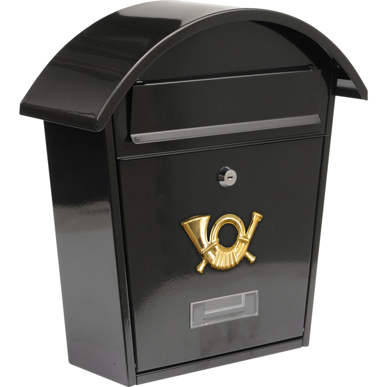 VOREL - lekerekített tető, 380 x 320 x 105mm, fekete (5906083785856)