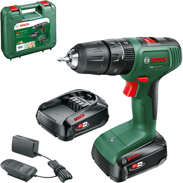 Bosch Easy Impact 18V-40 1630 Giri/min Senza chiave 1,4 kg Nero, Verde