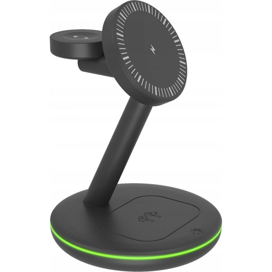 Raidsonic 3-in-1 univerzális vezeték nélküli töltő adapter szürke (IB-SH102-CH)