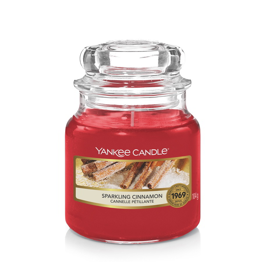 Yankee Candle Sparkling Cinnamon kis illatgyertya 104g (1100954E)
