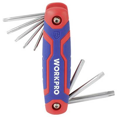 WorkPro TX Hajlított csavarhúzó készlet T 9, T 10, T 15, T 20, T 25, T 27, T 30, T 40 (WP222021)