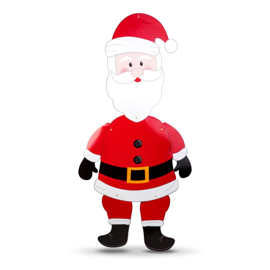 Family papír Mikulás karácsonyi dekoráció 90cm (58965A) (58965A)