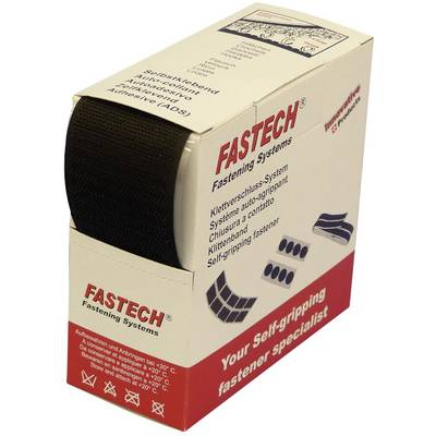 Tépőzár Felragasztható Horgos fél (H x Sz) 5 m x 50 mm Fekete Fastech B50-SK-H-999905 5 m (B50-SK-H-999905)