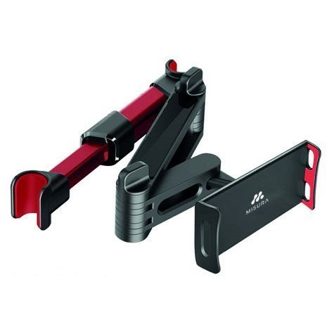 Misura Összecsukható tablet és mobiltelefon tartó autóba - fekete/piros