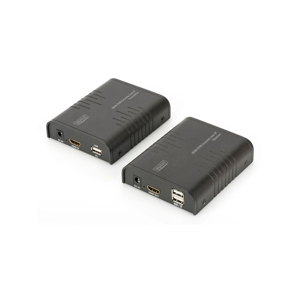 DIGITUS Professional HDMI KVM Extender over IP, Set - KVM / audio extender - 100Mb LAN