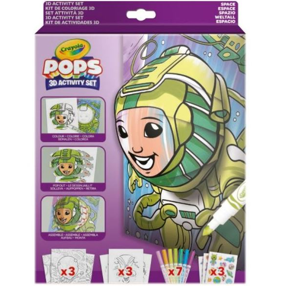 Crayola POPs: 3D foglalkoztató – Űrutazás (04-2806) (C04-2806)