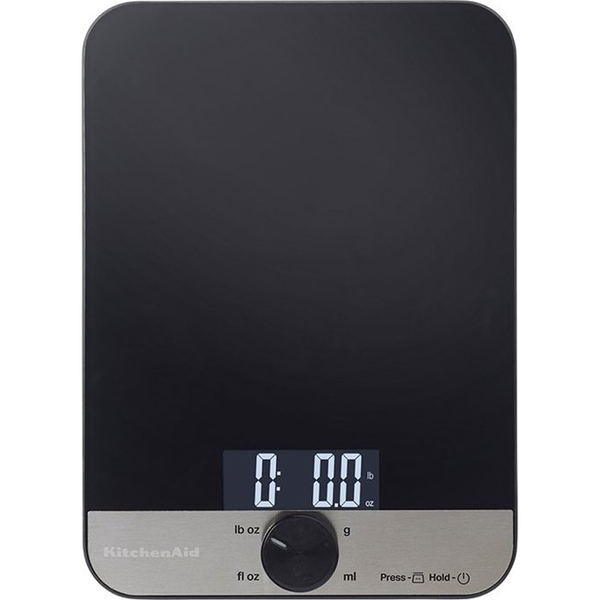 KitchenAid KQ908G кухненска везна Черен Плот Правоъгълник Електронна кухненска везна
