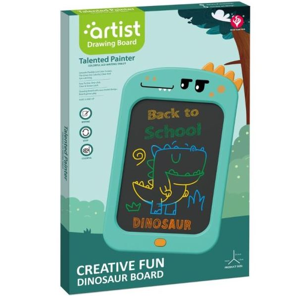 Manyuk Toys Dinós LCD színes rajztábla 25,5 cm (050-44A) (MT050-44A)