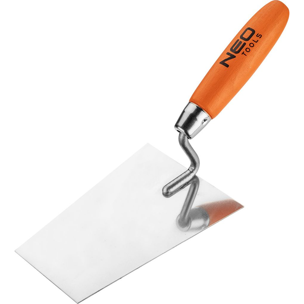 NEO 50-142 Kőműves Kanál Szögletes, Berni, 160mm, Fa Markolat
