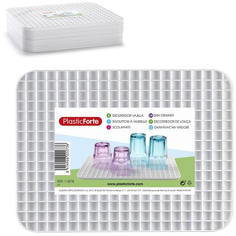 Plastic Forte Csepegtető tálca UH ráccsal 39 × 30 × 1 cm (135100500)