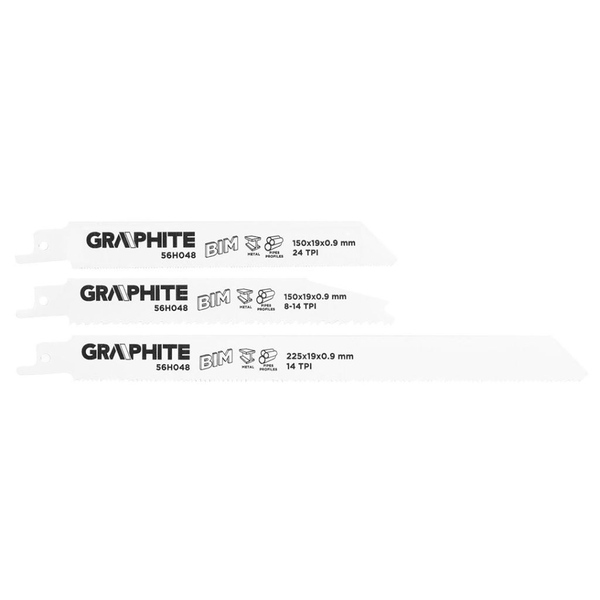 Pilové listy 3 Ks Graphite 56H048