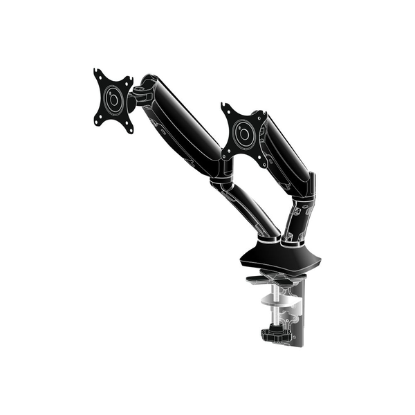 iiyama DS3002C-B1 skærmbeslag og -stativer 68,6 cm (27") Sort Skrivebord