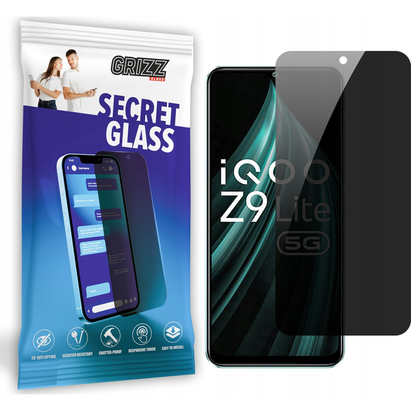  GrizzGlass Szkło prywatyzujące GrizzGlass SecretGlass do Vivo iQOO Z9 Lite