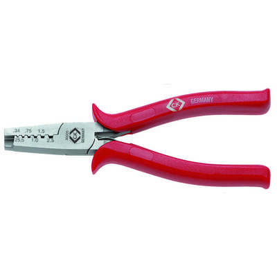 C.K. 430005 Racsnis krimpelő fogó érvéghüvelyekhez 0.25-2.5 mm2 (430005)