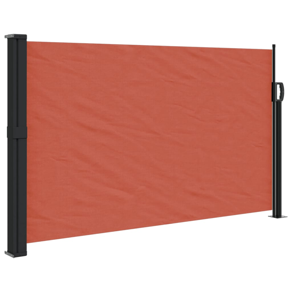 terrakotta behúzható oldalsó napellenző 120 x 500 cm (4004408)