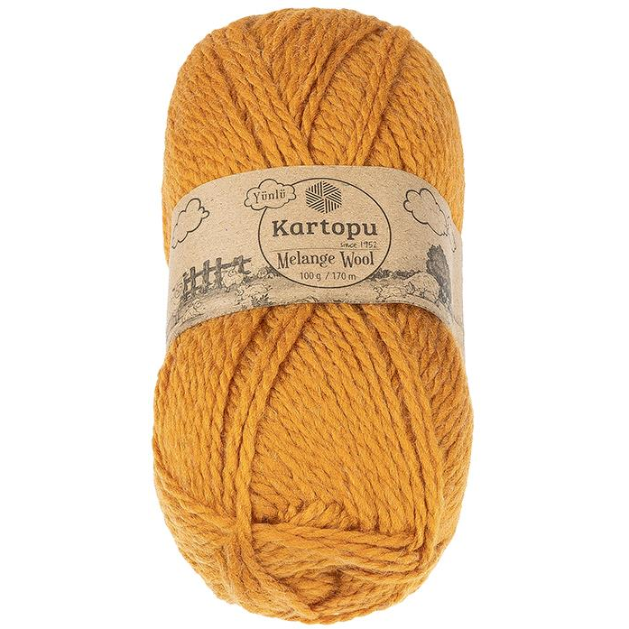 BELLATEX Melange Wool 100 g - 1854 mustársárga (11929)