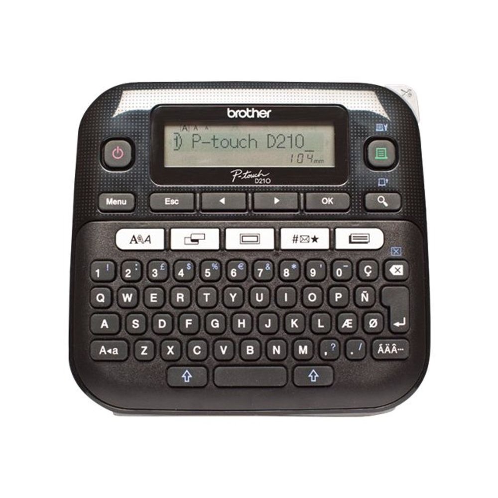 Brother P-Touch PT-D210 - labelmaker - monochrome - thermal transfer (PTD210ZG1)