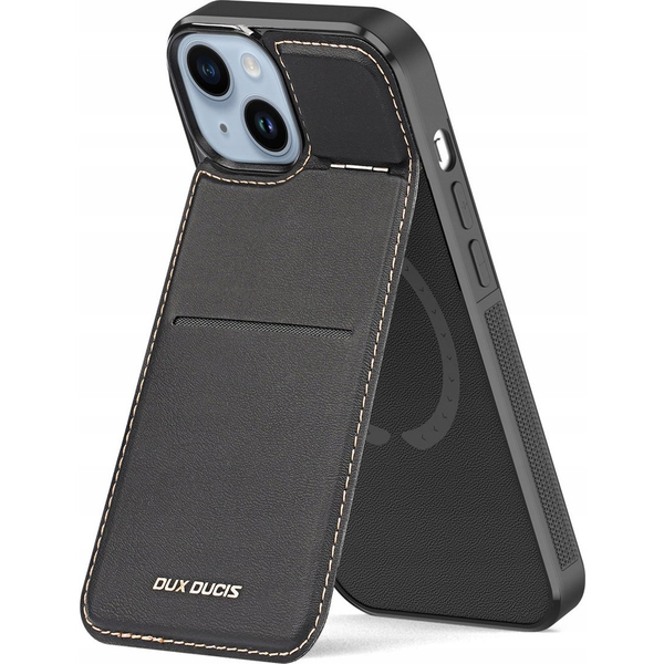 Funda Magsafe Para Iphone 15 Plus Anti Rfid Card Case Dux Ducis Rafi Negro