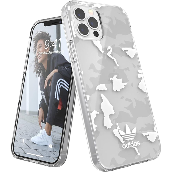 Zadní Kryt adidas pro Apple iPhone 12/12 Pro šedá