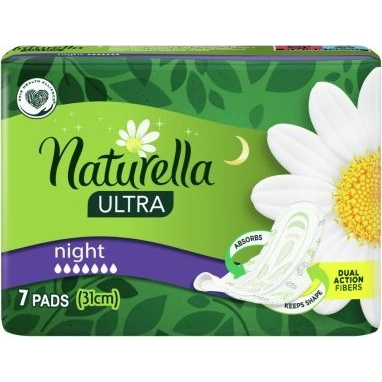 Naturella Ultra Night egészségügyi betét 7 db (4015400435846) (435846)