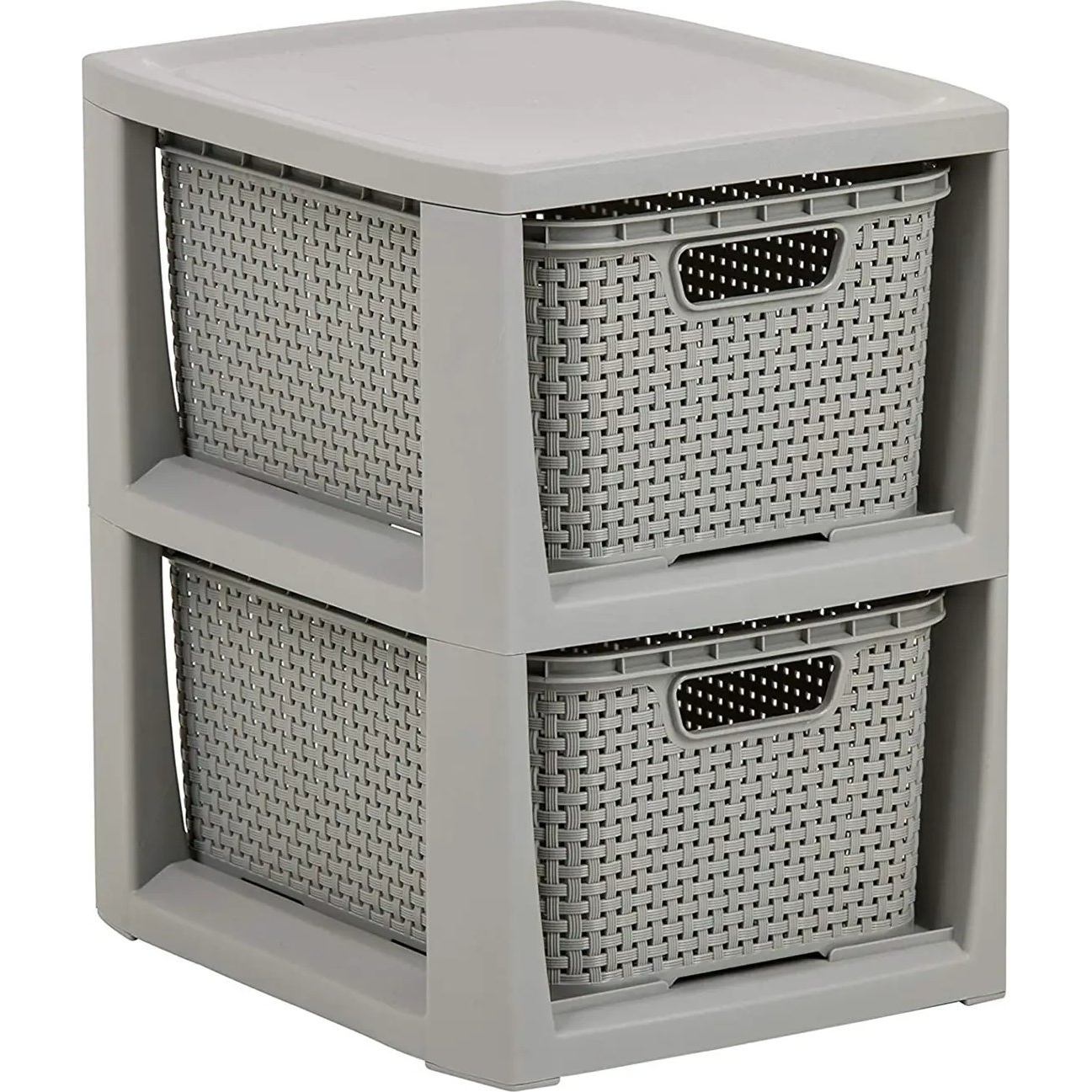 BranQ Polcegység 2 Kosárral Szürke (1727 - szary)